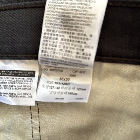 Men's Dark Gray Levi's 541 Jeans sz 50 x 30 Straight Leg Stretch - Picture 4 of 7